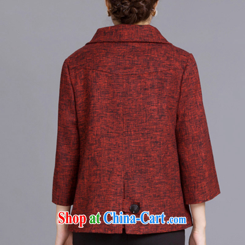 sea routes take new Princess clip take the code that gross jacket Sau San video thin large code female large code jacket 4731 - 1 deep red 5 XL, sea routes, and, shopping on the Internet