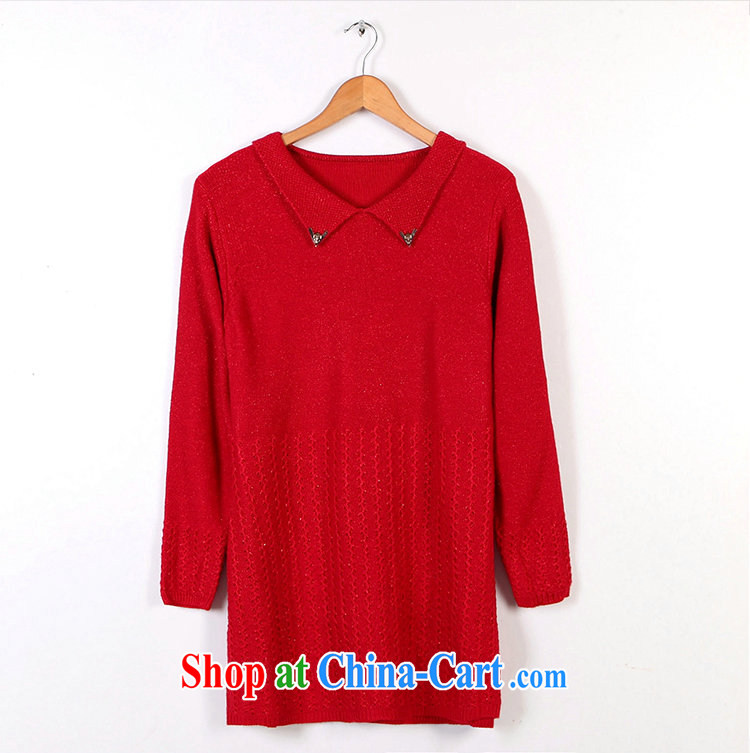 Yet, the clothing and the obesity mm knitted sweater dress Korean small lapel sweater long-sleeved sweater Solid Solid Color the code graphics thin stretch sweater sweater pink are code 130 - 180 Jack pictures, price, brand platters! Elections are good character, the national distribution, so why buy now enjoy more preferential! Health