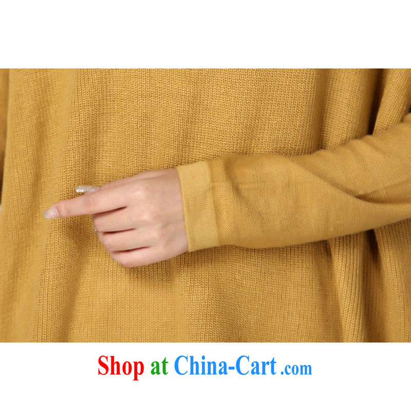 Land is still the garment Package Mail and indeed knitted sweaters thick mm XL solid color sweater relaxed, solid-colored Cheongsams solid shirts short skirts video thin leisure yellow are code for 130 - 180 jack, land is still the garment, and shopping on the Internet