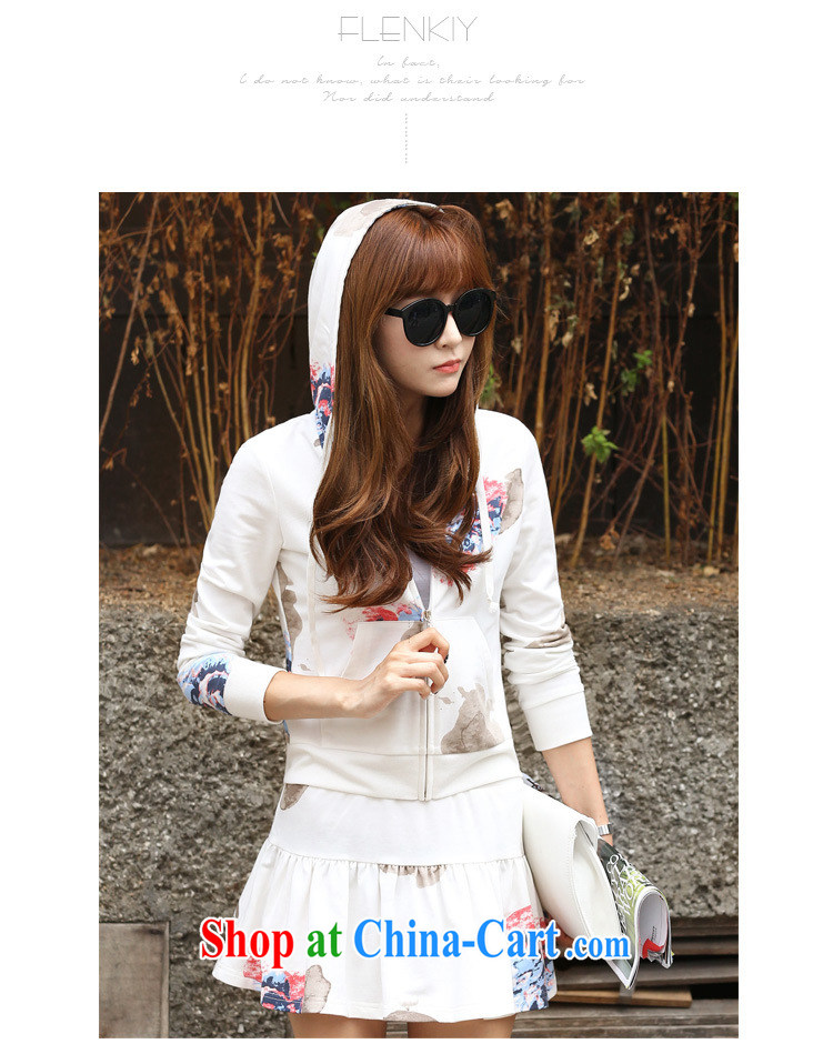Love waving B 2014 autumn Korean female stamp thin long-sleeved sweater Sports & Leisure package 100 hem skirt set the straps white XL pictures, price, brand platters! Elections are good character, the national distribution, so why buy now enjoy more preferential! Health