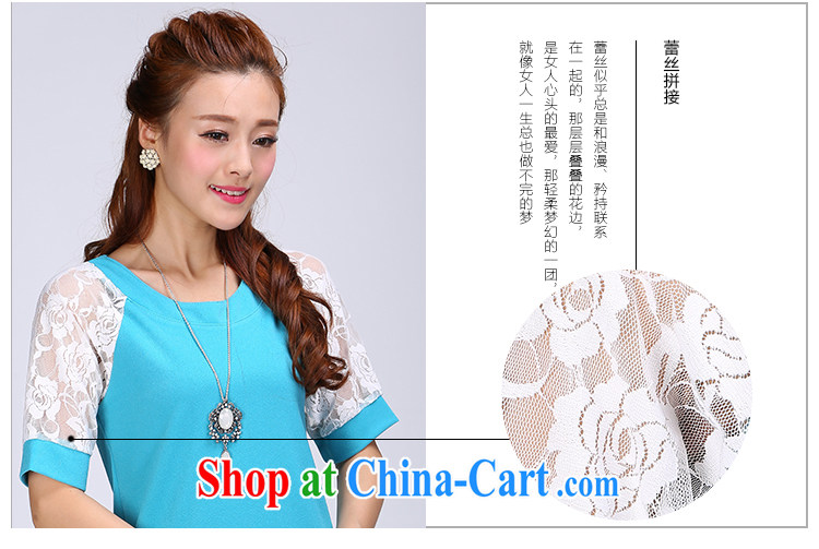 Laurie flower, XL women mm thick summer new 2014 minimalist round collar shirts T-shirt 6785 light blue 5 XL pictures, price, brand platters! Elections are good character, the national distribution, so why buy now enjoy more preferential! Health