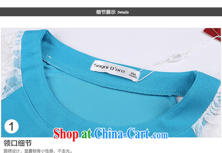 Laurie flower, XL women mm thick summer new 2014 minimalist round collar shirts T-shirt 6785 light blue 5 XL pictures, price, brand platters! Elections are good character, the national distribution, so why buy now enjoy more preferential! Health