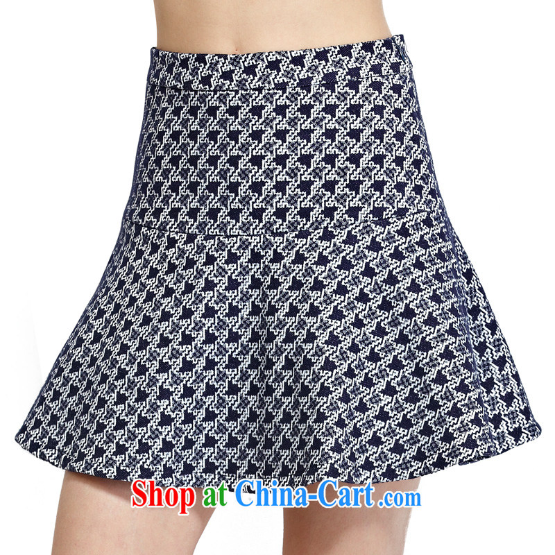 cheer for the code women with thick MM autumn and winter, new, thick sister graphics thin flouncing body small short skirts the number 2279 blue 5 XL, cross-sectoral provision (qisuo), shopping on the Internet