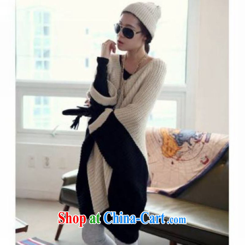 Flexible early spring and autumn 2015 the Korean version of the greater Code women mm thick loose the fat 200 Jack spell color bat sweater card its + Black are code, beginning Sophie (CHUROU), shopping on the Internet
