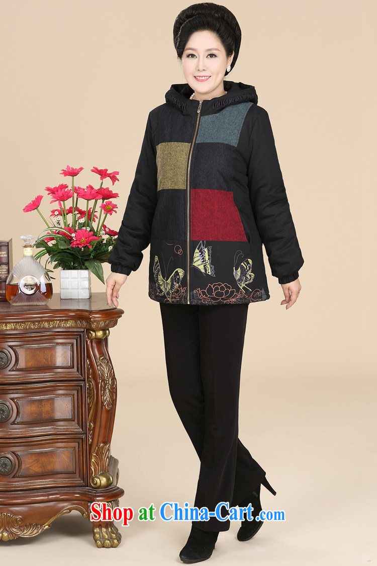 The Hee 2014 flows in winter clothes older women Korean XL quilted coat, long, thick mother with thick cotton suit jacket black XXL pictures, price, brand platters! Elections are good character, the national distribution, so why buy now enjoy more preferential! Health