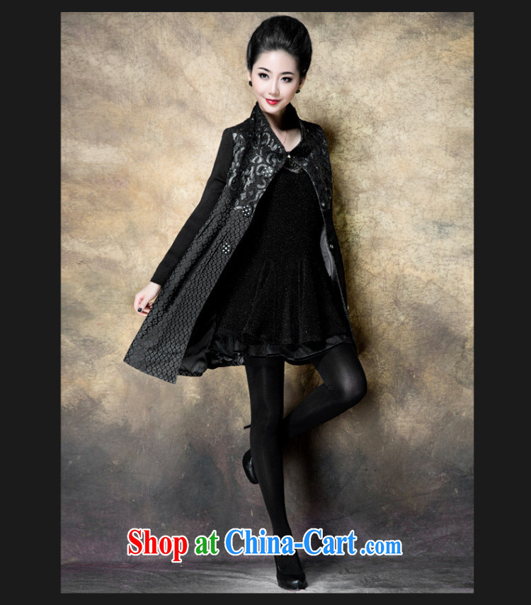 Jacob (yartcs) larger women re 2014, long, thick sister girl jacket thick mm windbreaker A 5801 black 5 XL pictures, price, brand platters! Elections are good character, the national distribution, so why buy now enjoy more preferential! Health