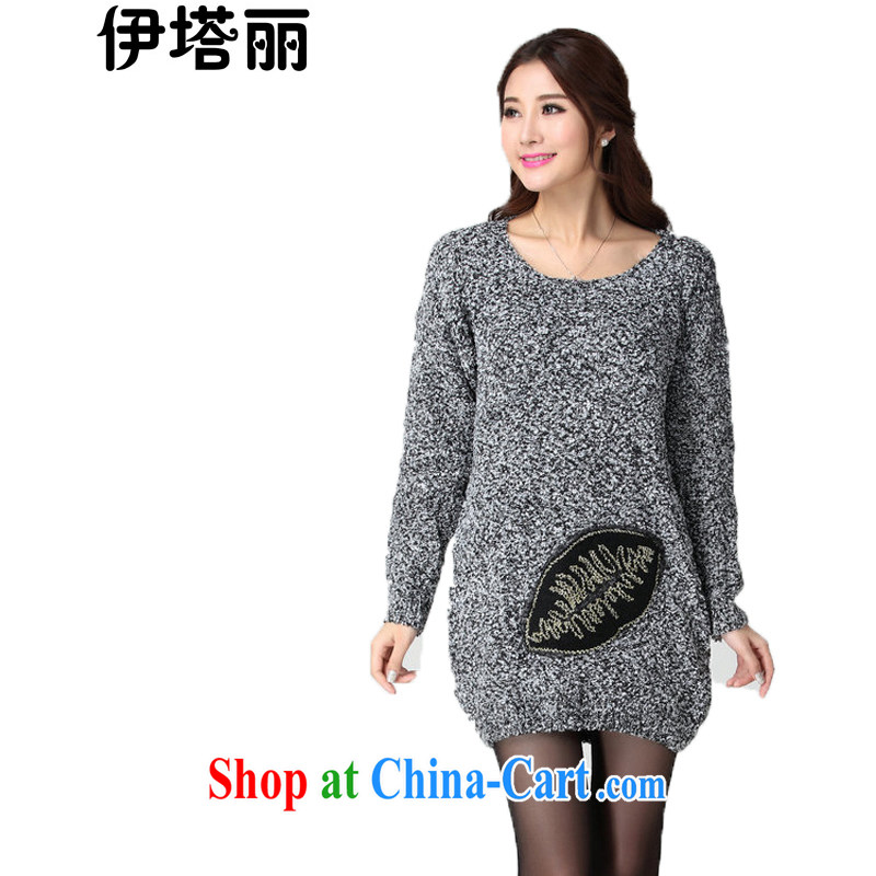 The Lai Fat sister 2015 spring new Korean version graphics thin name Yuan only American style XL thick MM package and sexy sweaters skirts larger female dresses large gray code are code brassieres 100 - 118