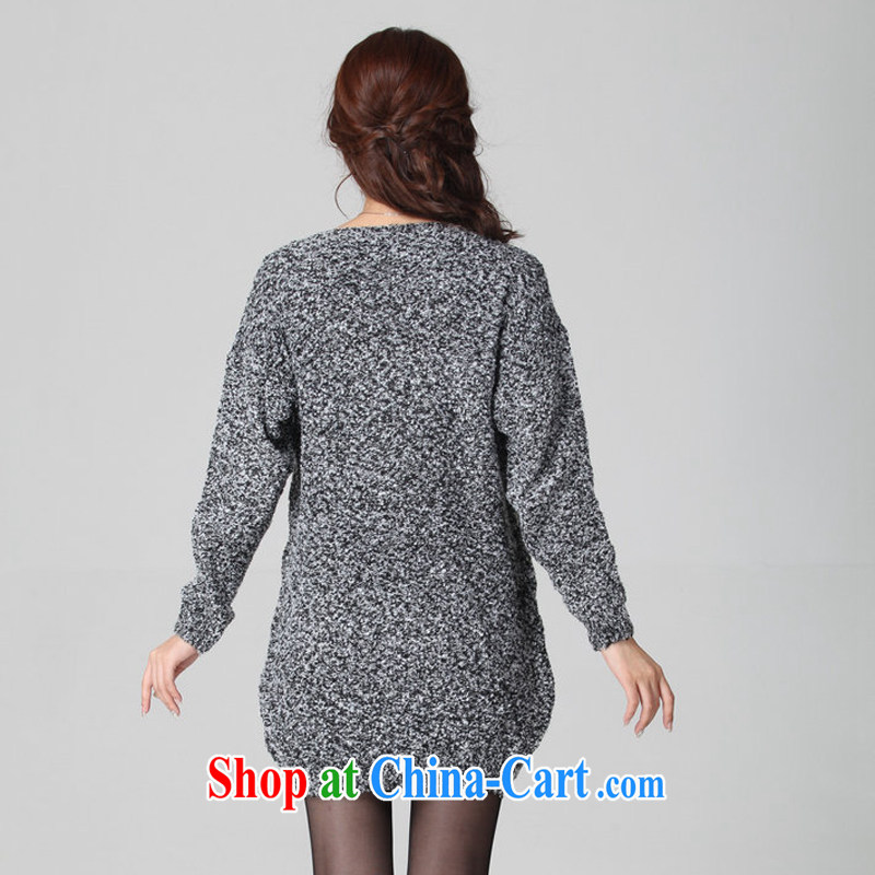 The Lai Fat sister 2015 spring new Korean version graphics thin name Yuan only American style XL thick MM package and sexy sweater short skirts the code female dresses large gray code, code of chest 100-118, tower, and, on-line shopping