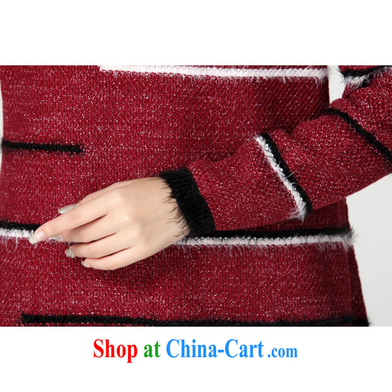 Constitution, colorful package mail female large code sweater gown Korean autumn and winter, the simple round-collar long-sleeved, loose dress knocked Color Lounge Knitting a blue are code for 130 - 180 jack, constitution, Jacob (QIANYAZI), online shopping