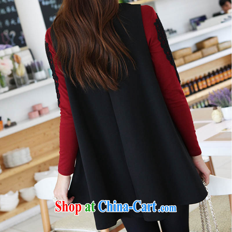 Jung-eun winter clothing new vest skirt the Code women who focus on Graphics thin, loose high-collar, long dresses Y 9205 black XL, Jung-eun, and shopping on the Internet
