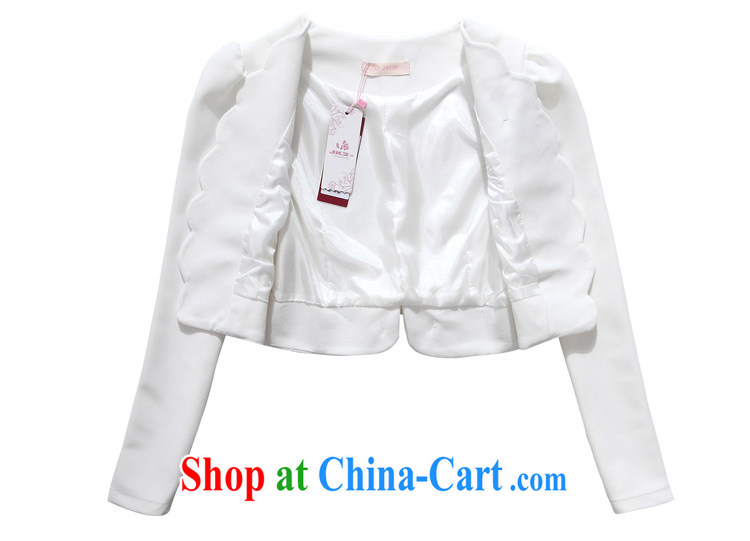 The delivery package mail -- autumn 2014 the Korean elegance wavy lines on T-shirt long-sleeved shawl XL white-collar commuter suits jacket White Black 4 XL pictures, price, brand platters! Elections are good character, the national distribution, so why buy now enjoy more preferential! Health