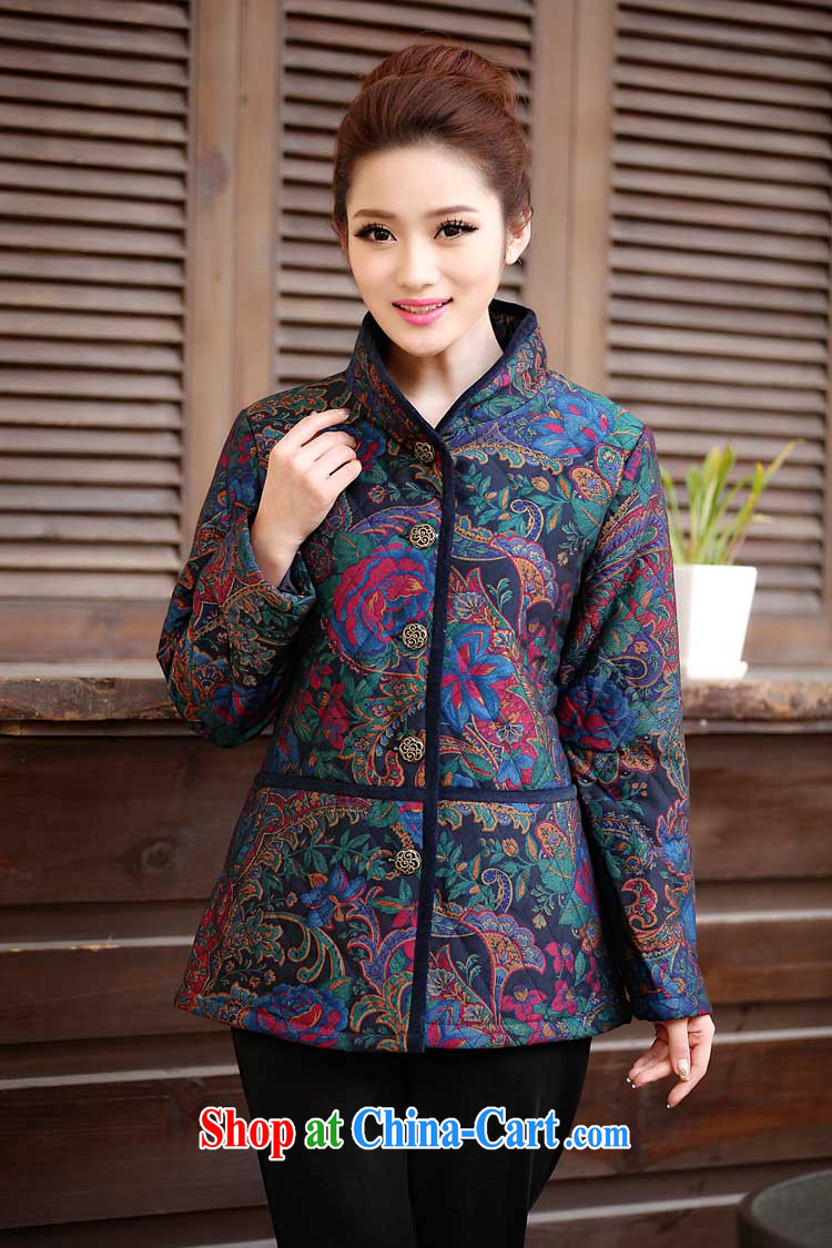 sea routes take new, Retro for the Stamp Duty Code quilted coat, a large, female larger cotton jacket 4135 - 2 retro blue stamp 4XL pictures, price, brand platters! Elections are good character, the national distribution, so why buy now enjoy more preferential! Health
