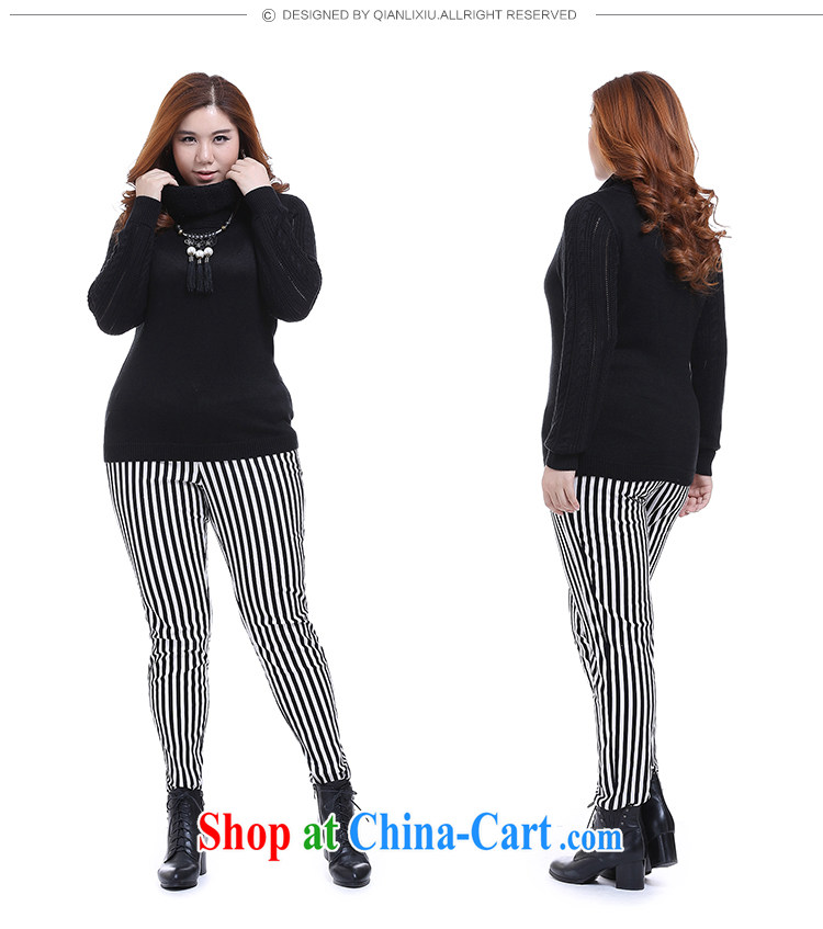 Slim Li-su 2014 autumn new, larger female leisure high-collar solid shirt sweater Q 6031 color blue XL pictures, price, brand platters! Elections are good character, the national distribution, so why buy now enjoy more preferential! Health