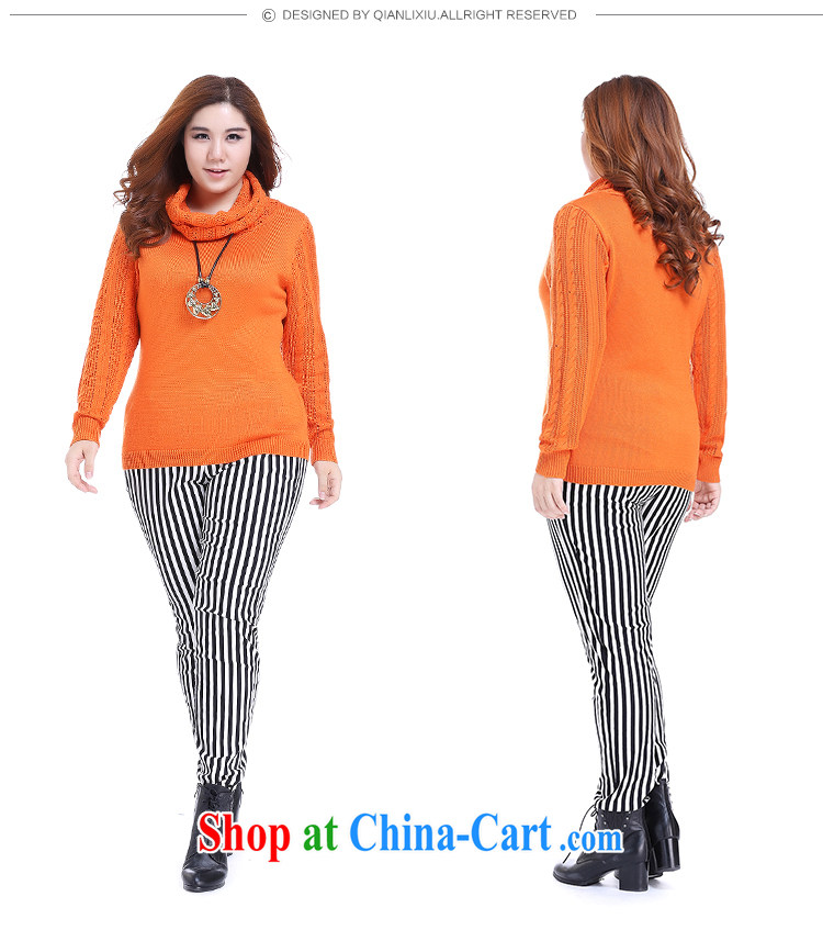 Slim Li-su 2014 autumn new, larger female leisure high-collar solid shirt sweater Q 6031 color blue XL pictures, price, brand platters! Elections are good character, the national distribution, so why buy now enjoy more preferential! Health