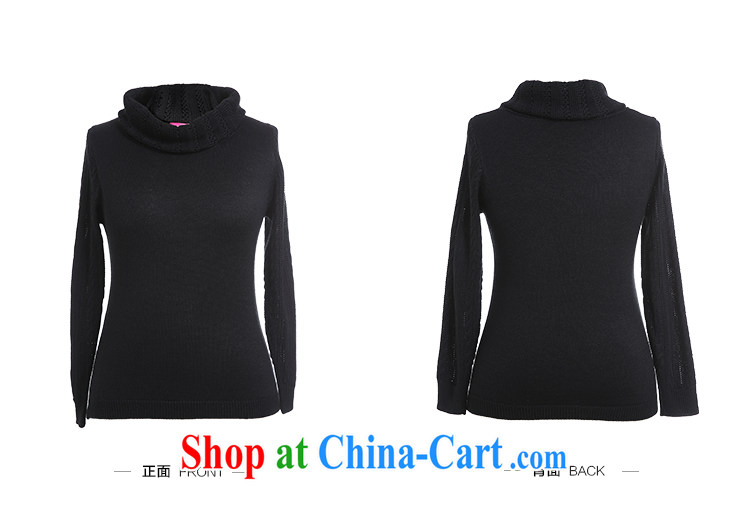 Slim Li-su 2014 autumn new, larger female leisure high-collar solid shirt sweater Q 6031 color blue XL pictures, price, brand platters! Elections are good character, the national distribution, so why buy now enjoy more preferential! Health