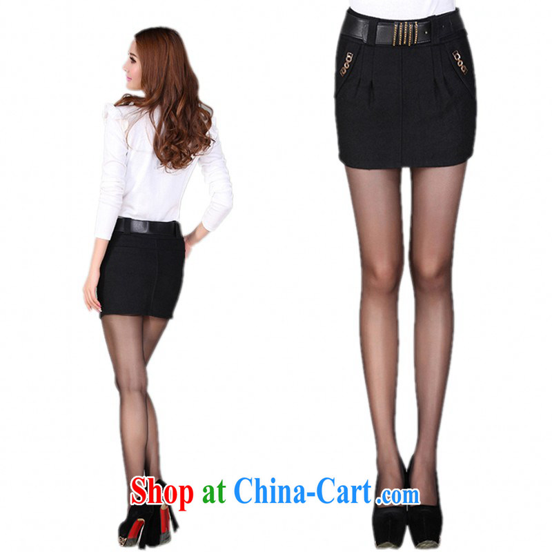 The delivery package as soon as possible e-mail KING SIZE, thick thick mm us and body skirt fall and winter dress wool? graphics thin OL 100 ground short skirts solid black skirt with a black 4 XL and 122 CM, yet the clothing, shopping on the Internet