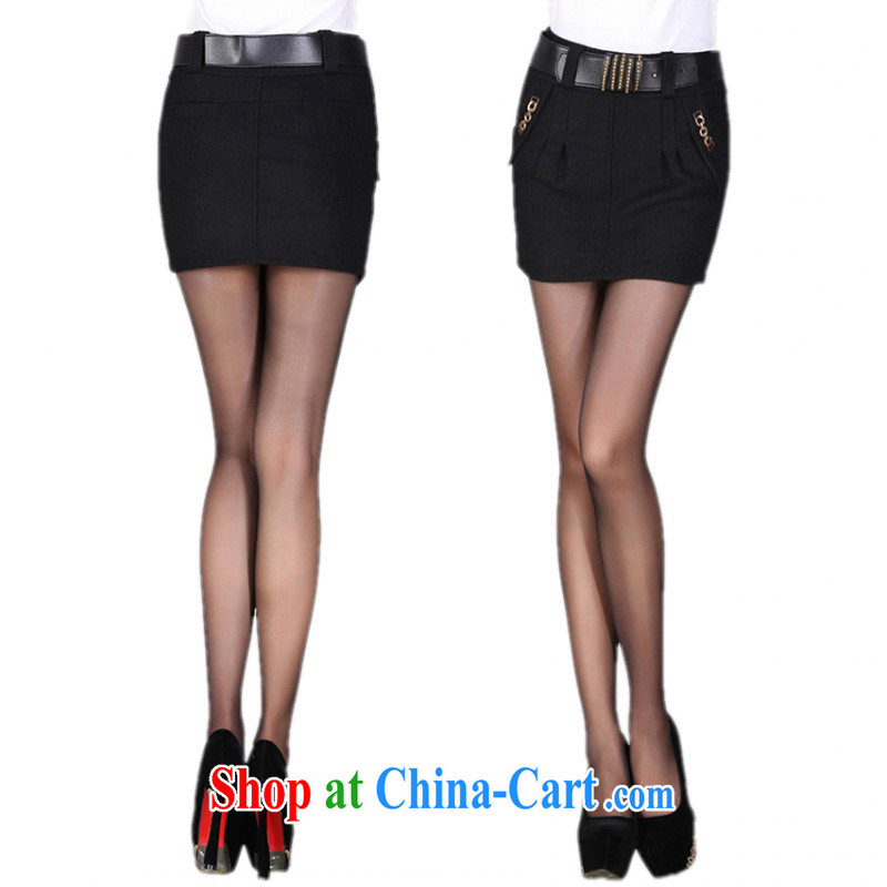 The delivery package as soon as possible e-mail KING SIZE, thick thick mm us and body skirt fall and winter dress wool? graphics thin OL 100 ground short skirts solid black skirt with a black 4 XL and 122 CM, yet the clothing, shopping on the Internet