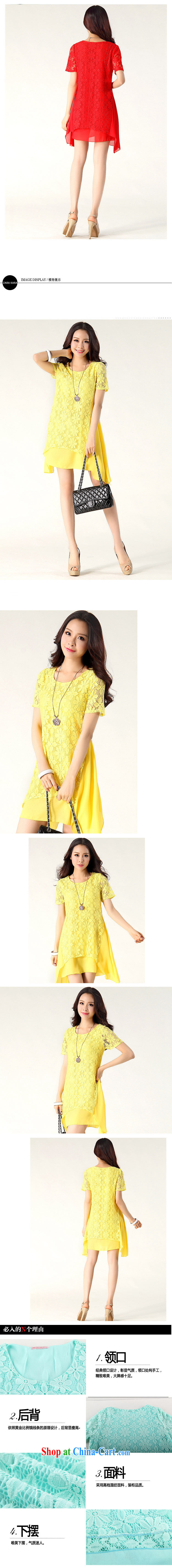 Ngai Nov 2015 summer mm thick linen stitching fine lace does not rule out skirts dresses 8148 yellow 4 XL pictures, price, brand platters! Elections are good character, the national distribution, so why buy now enjoy more preferential! Health