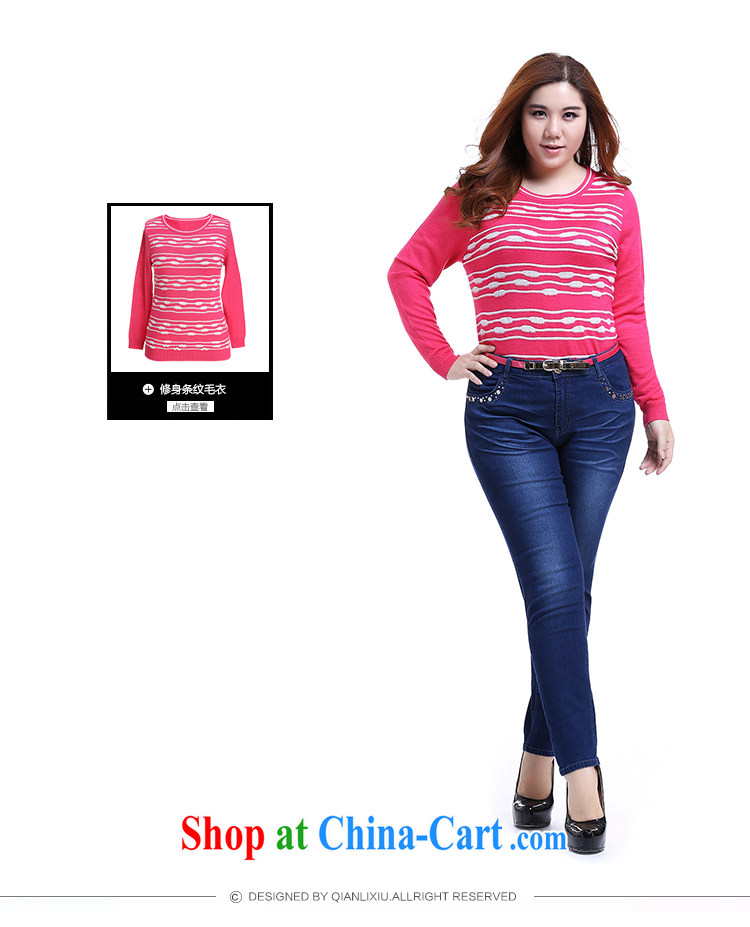 Slim LI Sau 2014 autumn and winter, the larger female Stylish spring beauty jeans Q 6052 blue 4 XL pictures, price, brand platters! Elections are good character, the national distribution, so why buy now enjoy more preferential! Health