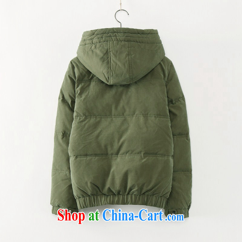 and snow-XL women MM thick winter clothing new 2014 Korean leisure students short jacket girls thick coat DMYD 1108 army green XL, snow (proudlysnow), online shopping
