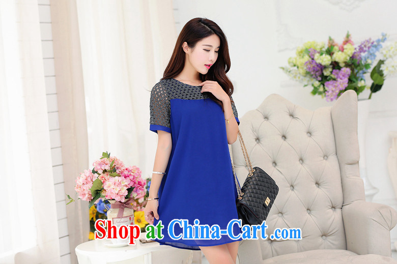 Han Seol Ki-hyeon city 2015 summer, the female Korean relaxed, long dress 425 blue color XXXL pictures, price, brand platters! Elections are good character, the national distribution, so why buy now enjoy more preferential! Health