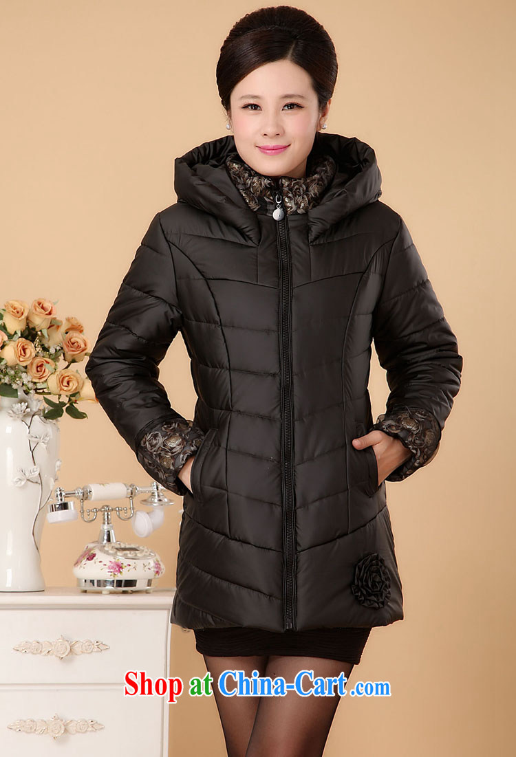 The line in a long, large cap, quilted coat thick warm larger jacket loose the Code women 4105 - 6 red 5 XL pictures, price, brand platters! Elections are good character, the national distribution, so why buy now enjoy more preferential! Health