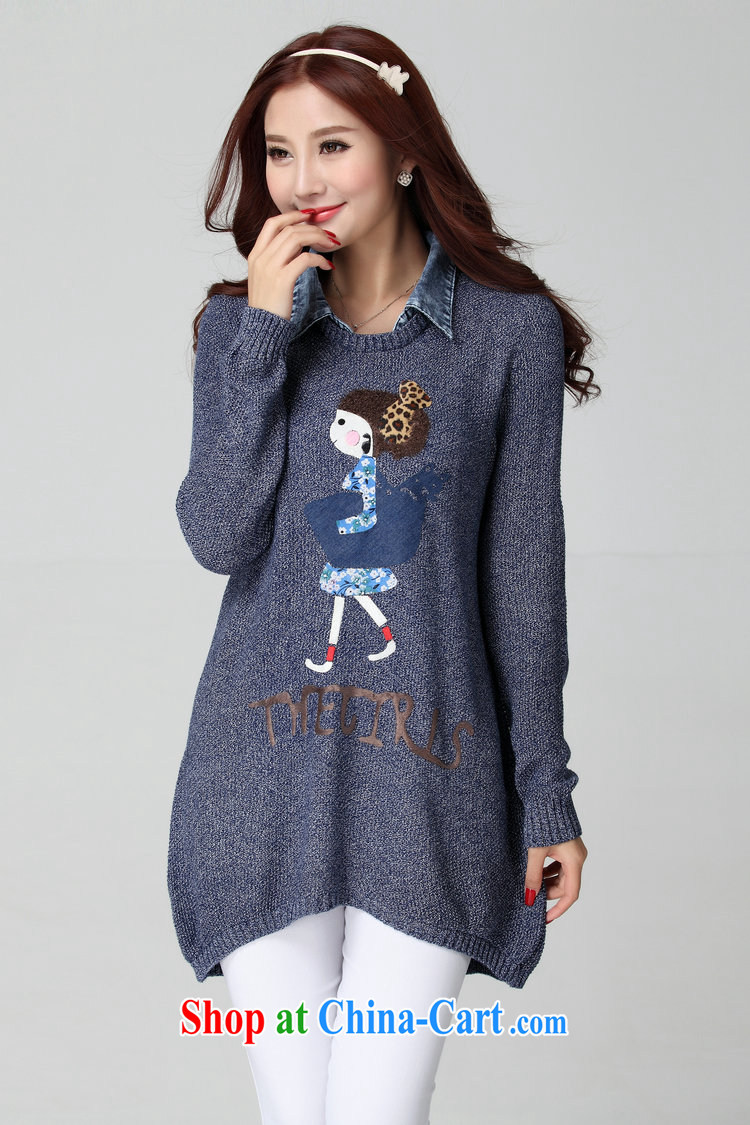 Land is the Yi Girls Pack E-mail leave two-piece sweater XL sweet cartoon puzzle long-sleeved knit gown thick mm video thin College sweater long black are code for 130 - 180 Jack pictures, price, brand platters! Elections are good character, the national distribution, so why buy now enjoy more preferential! Health