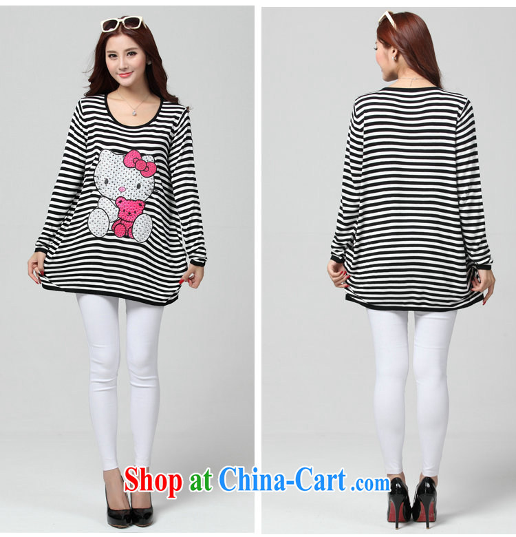 Land is still the Yi 2015 spring new, cute cartoon strip stamp duty long-sleeved T-shirt solid T-shirt and indeed intensify thick sister knitted T-shirt women 3114 black-and-white streaks the color codes are codes of chest 100 - 118 pictures, price, brand platters! Elections are good character, the national distribution, so why buy now enjoy more preferential! Health