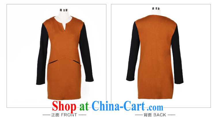 Staff of the fat increase, women with thick mm 2014 autumn and winter clothing new V for cultivating solid graphics thin long-sleeved pocket dresses S 2704 gray 5 XL pictures, price, brand platters! Elections are good character, the national distribution, so why buy now enjoy more preferential! Health