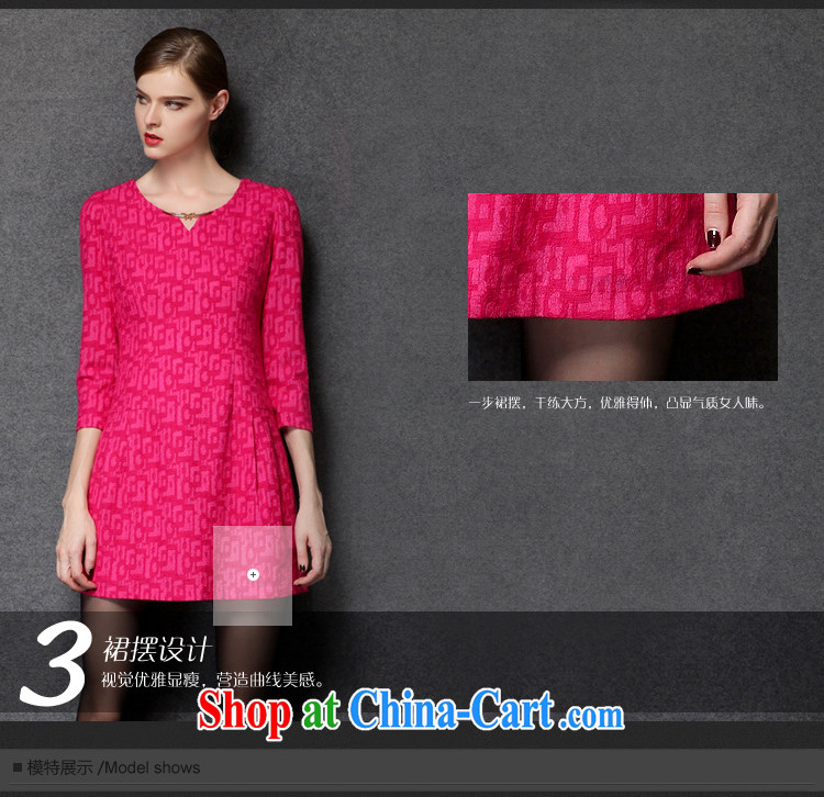 Connie's dream 2014 new fall in Europe and with high-end King, female geometry short 7 cuff V for cultivating dresses Style Fashion short skirts Y 3293 black XXXXL pictures, price, brand platters! Elections are good character, the national distribution, so why buy now enjoy more preferential! Health