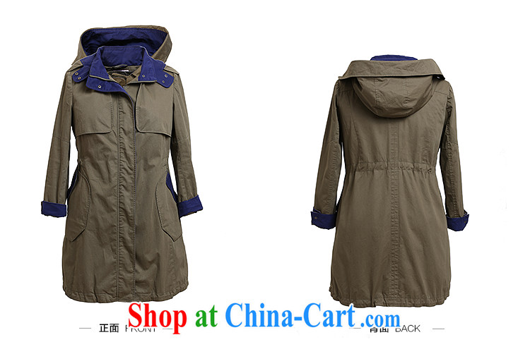 Slim Li-su 2014 autumn new, larger female British military wind chestnut cuff knocked color jacket Q 5865 rust red L pictures, price, brand platters! Elections are good character, the national distribution, so why buy now enjoy more preferential! Health