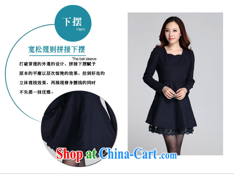 Constitution, indeed, girls with thick mm waves for the XL video thin 2015 new autumn and winter clothing thick hair that Korean lady long-sleeved dresses blue XL 120 - 140 Jack pictures, price, brand platters! Elections are good character, the national distribution, so why buy now enjoy more preferential! Health