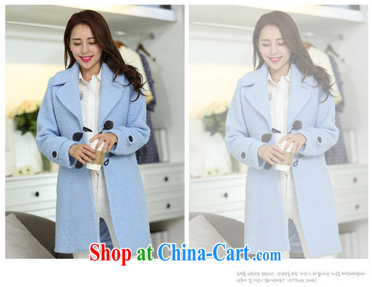 Staff of the fertilizer increase Code women mm thick 2014 autumn and winter with new Korean version Cashmere wool coat this jacket 5051 light blue 2 XL pictures, price, brand platters! Elections are good character, the national distribution, so why buy now enjoy more preferential! Health