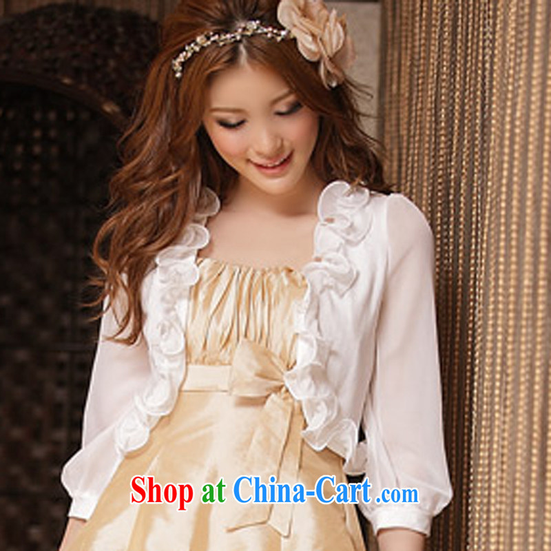 618 to the land is the clothing and thick mm female 2014 autumn and the snow-woven small open-shirt long-sleeved 100 ground wedding bridesmaid XL bridal dresses small shawl white XL, land is still the garment, and, shopping on the Internet