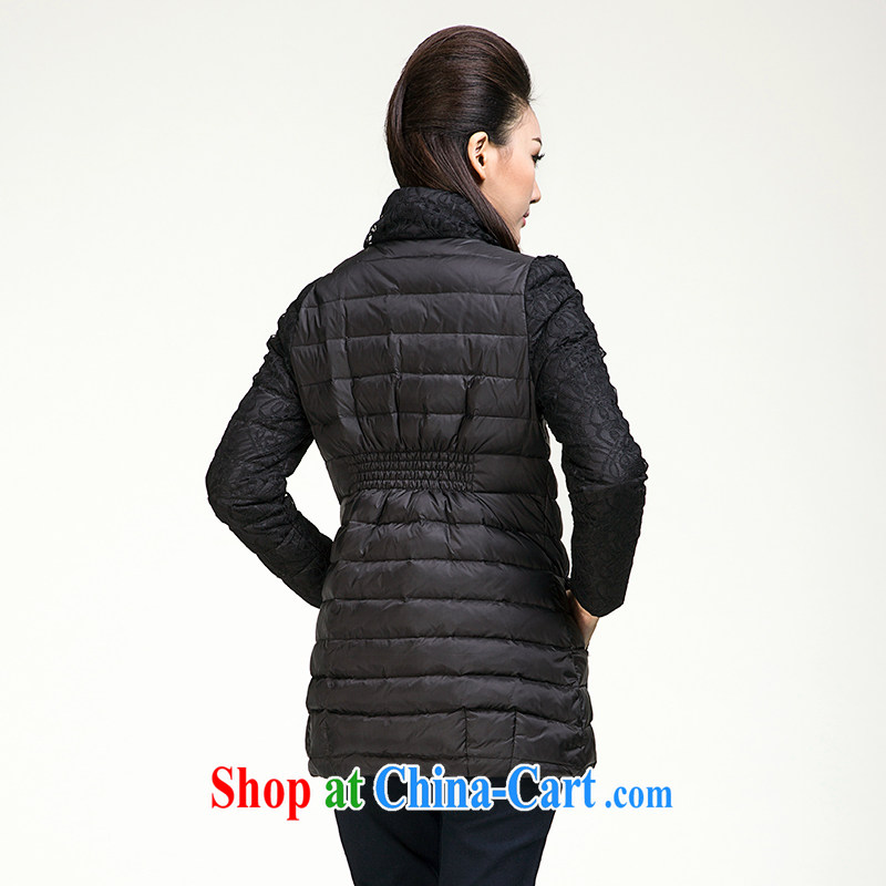 The Mak is the female 2014 winter clothing new thick mm stylish casual jacket in women long 844123038 black 6 XL, former Yugoslavia, Mak, and shopping on the Internet