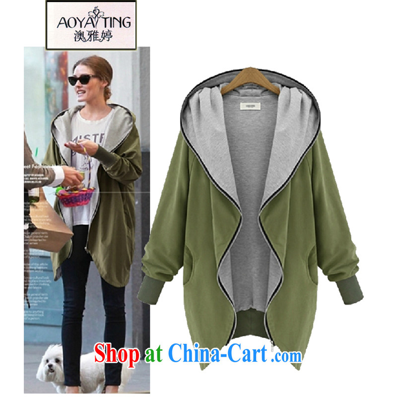 o Ya-ting 2015 spring loaded new sweater and indeed XL women's coats a cardigan sweater girls A 21 army green 3XL recommends that you 145 - 165 jack