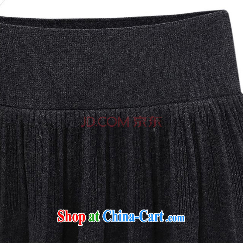 Tang - the United States and Europe, women fall/winter new knitting the hem waist skirt Elastic waist skirts skirt solid female black/1475 XL 5 190 - 200 Jack left and right, Mr Henry Tang, the Code women, shopping on the Internet