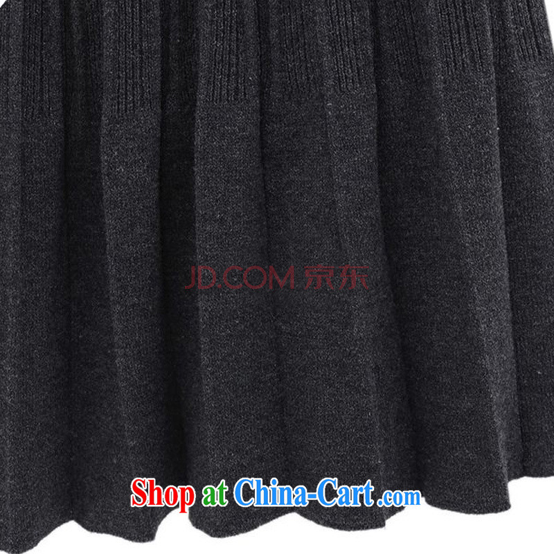 Tang - the United States and Europe, women fall/winter new knitting the hem waist skirt Elastic waist skirts skirt solid female black/1475 XL 5 190 - 200 Jack left and right, Mr Henry Tang, the Code women, shopping on the Internet