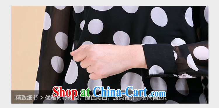 Autumn 2014 the new thick mm wave point dot V collar long-sleeved dresses larger female snow woven stitching solid skirt-A Field skirt black XXXL pictures, price, brand platters! Elections are good character, the national distribution, so why buy now enjoy more preferential! Health