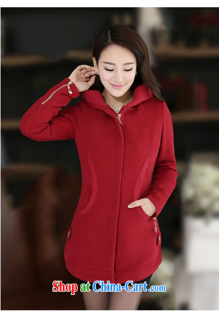 Morning would be the fat increase, female sweater jacket large thick mm 2015 spring south korea Zip Version 200 Jack long hoody woolen sweater sweater cardigan girls maroon and cotton, 6 XL (recommendations 185 - 205 jack) pictures, price, brand platters! Elections are good character, the national distribution, so why buy now enjoy more preferential! Health