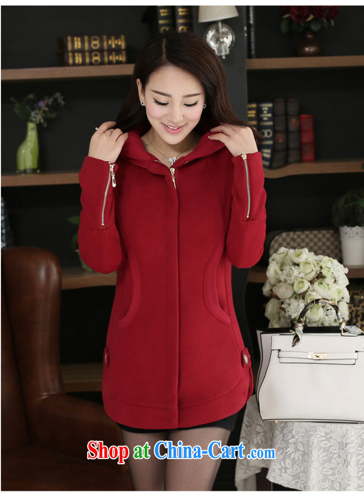 Morning would be the fat increase, female sweater jacket large thick mm 2015 spring south korea Zip Version 200 Jack long hoody woolen sweater sweater cardigan girls maroon and cotton, 6 XL (recommendations 185 - 205 jack) pictures, price, brand platters! Elections are good character, the national distribution, so why buy now enjoy more preferential! Health