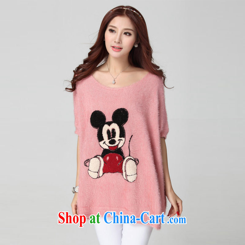 Thin (NOS) larger women have been the Graphics thin sweater stylish cartoon pattern T T-shirt women T-shirt D 31,101 pink large code are code 120 - 300 jack wear thin (NOS), online shopping