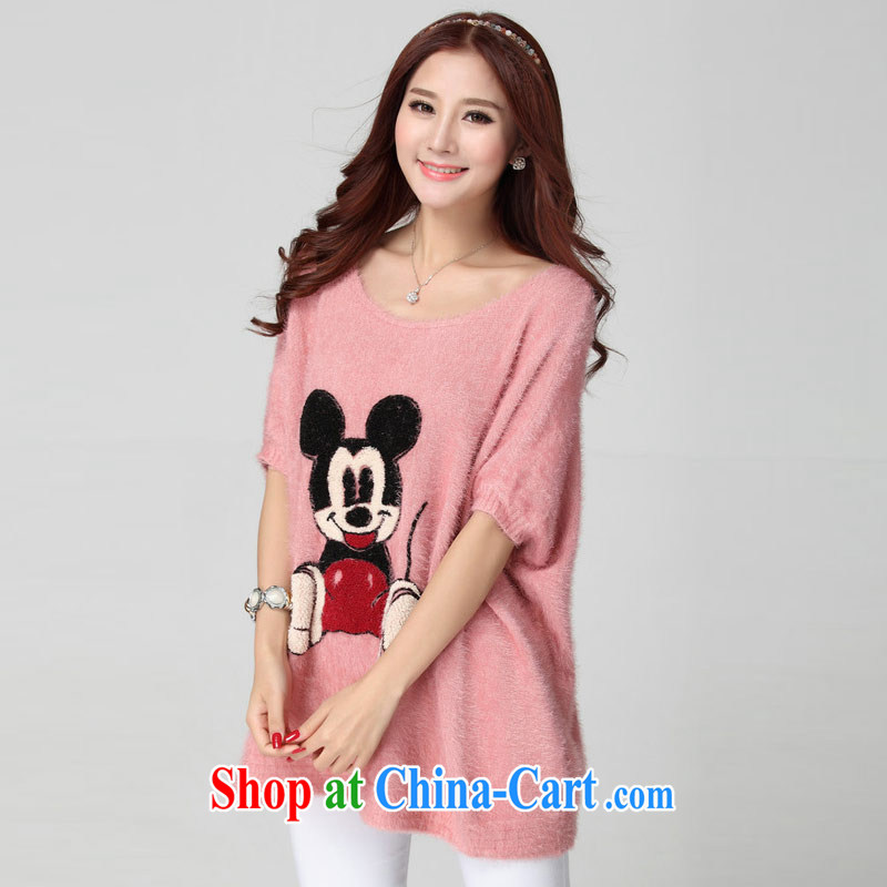 Thin (NOS) larger women have been the Graphics thin sweater stylish cartoon pattern T T-shirt women T-shirt D 31,101 pink large code are code 120 - 300 jack wear thin (NOS), online shopping