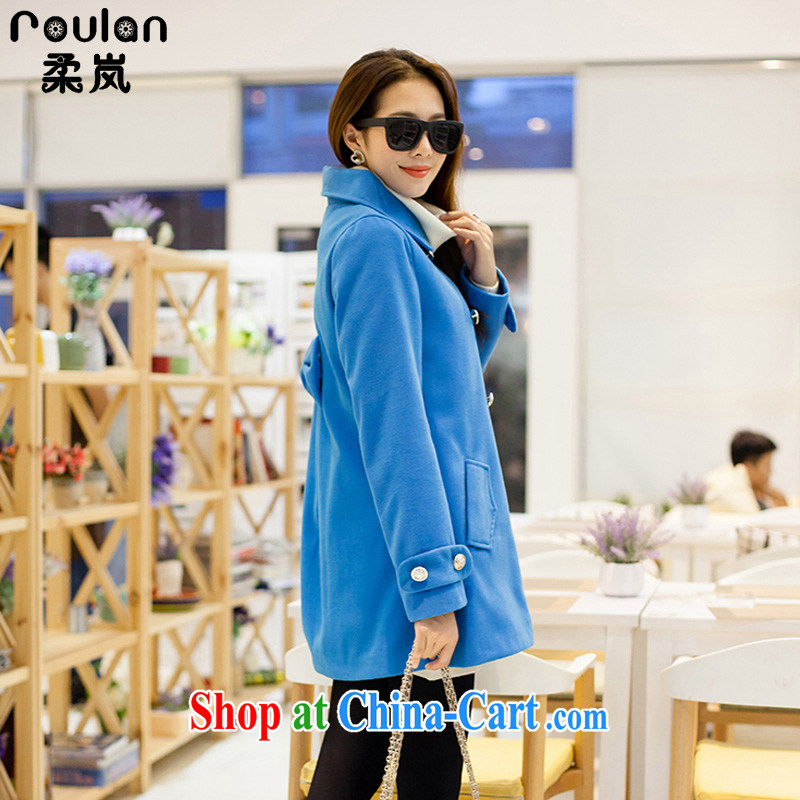 ROULAN/Sophie proposal is indeed the XL thick MM Korean version spring 2015, new Korean version cashmere overcoat? What about gross jacket women 9283 blue XXXL, Sophie sponsors (ROULAN), and, on-line shopping