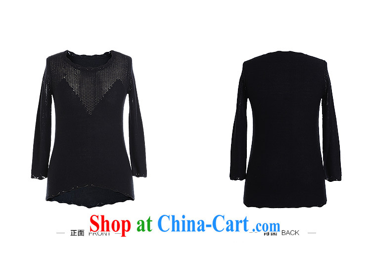 Slim LI Sau 2014 autumn and winter new, larger female round-collar language empty hook flower knitted sweaters Q 5908 black 2 XL pictures, price, brand platters! Elections are good character, the national distribution, so why buy now enjoy more preferential! Health