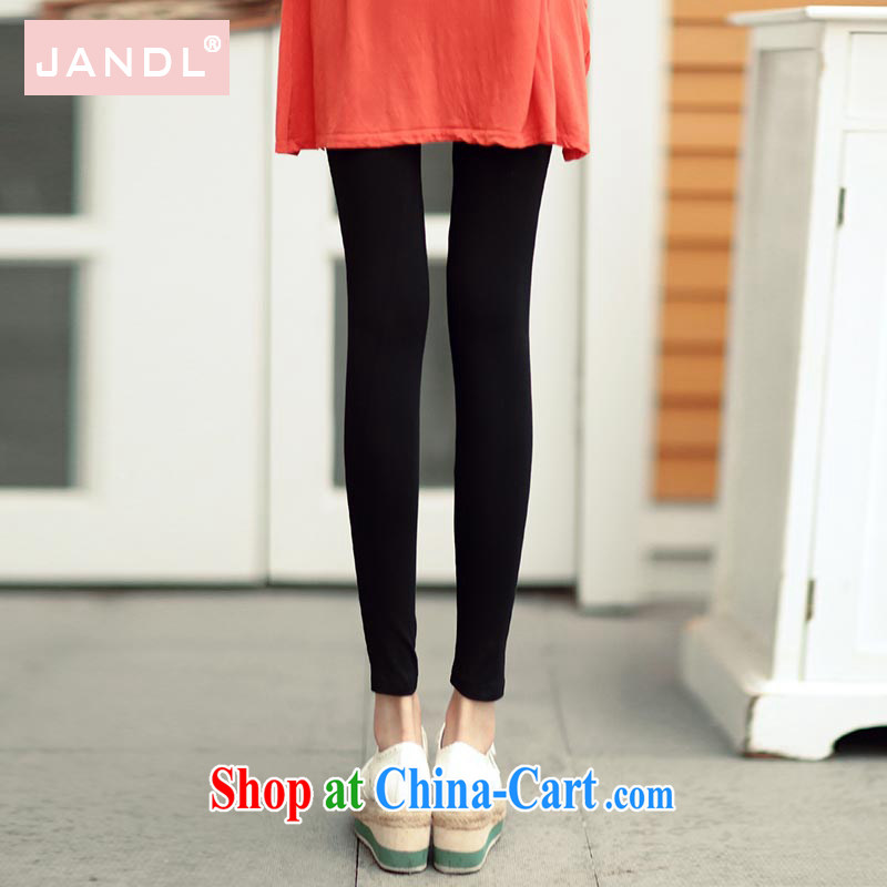 The JANDL Code women autumn 2014 the new Adjustable waist size code Solid Trouser press high flexibility and comfortable thick MM 9 pants black, JANDL, shopping on the Internet