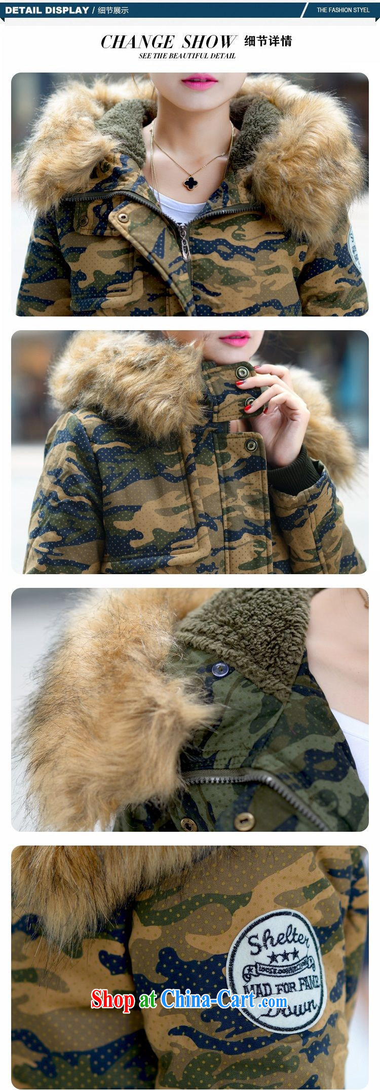 agreement, 2014 winter clothing in Europe style in a new, long, the code-Nagymaros collar camouflage cotton suit Female quilted coat jacket large cap for girls camouflage XXXXL pictures, price, brand platters! Elections are good character, the national distribution, so why buy now enjoy more preferential! Health