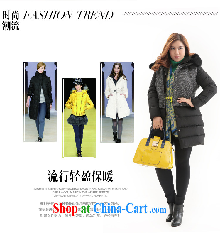 Slim LI Sau 2014 autumn and winter new, larger female stitching in cultivating long jacket coat Q 5980 black 2 XL pictures, price, brand platters! Elections are good character, the national distribution, so why buy now enjoy more preferential! Health