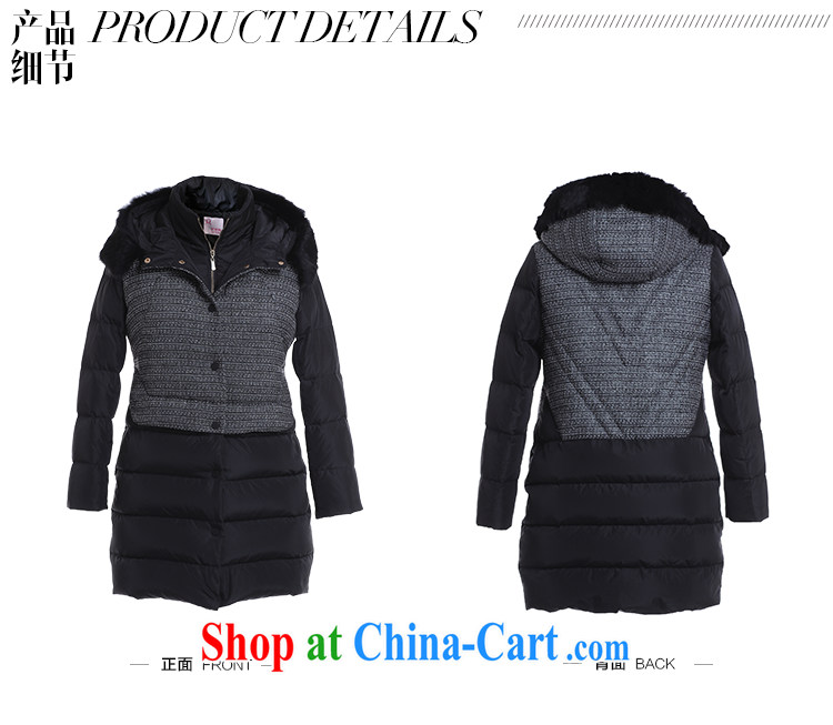 Slim LI Sau 2014 autumn and winter new, larger female stitching in cultivating long jacket coat Q 5980 black 2 XL pictures, price, brand platters! Elections are good character, the national distribution, so why buy now enjoy more preferential! Health