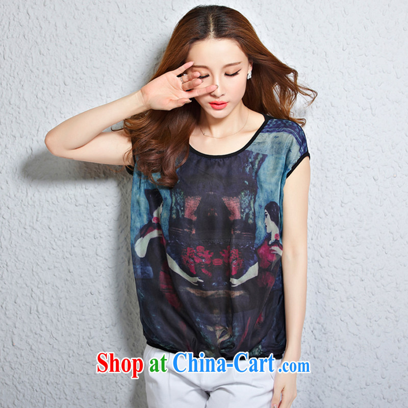 In accordance with South Korea Connie 2015 ladies' on the new summer is the female loose video thin T-shirt short-sleeved snow-woven T-shirt girls 1010 picture color 3XL (180 - 200 ) jack won, according to Connie (Hanye Ninie), shopping on the Internet